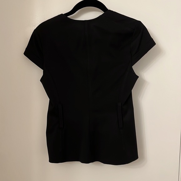 Black Bustier Style Blouse - Picture 3 of 4